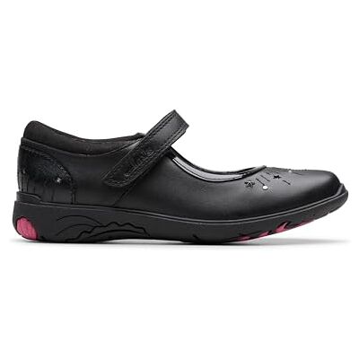 Clarks Relda Wish K. Childrens Black Leather, 2 Clarks Relda Wish K. Childrens Black Leather, 2