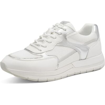 Tamaris damsneakers, låg topp, vit (White Comb), 37 Tamaris damsneakers, låg topp, vit (White Comb), 37