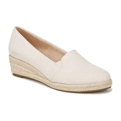 LifeStride Kamilla kil sandaler för kvinnor, Gräddfärgat linne, 39 EU LifeStride Kamilla kil sandaler för kvinnor, Gräddfärgat linne, 39 EU
