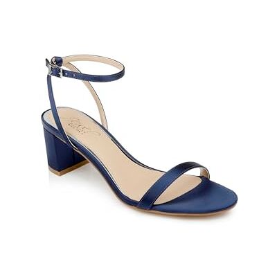 Jewel Badgley Mischka Dam Danni Ii Heeled Sandal, Marinblå Satin, 5,5 UK Jewel Badgley Mischka Dam Danni Ii Heeled Sandal, Marinblå Satin, 5,5 UK