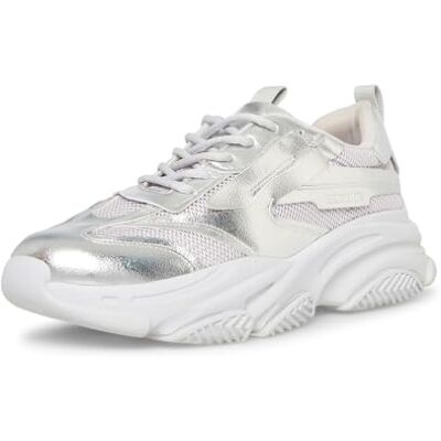 Steve Madden Men's Possess Sneaker, Silver, 10.5 Steve Madden Men's Possess Sneaker, Silver, 10.5