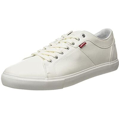 Levi's Woodward sneakers för män, Normal vit, 41 EU Levi's Woodward sneakers för män, Normal vit, 41 EU