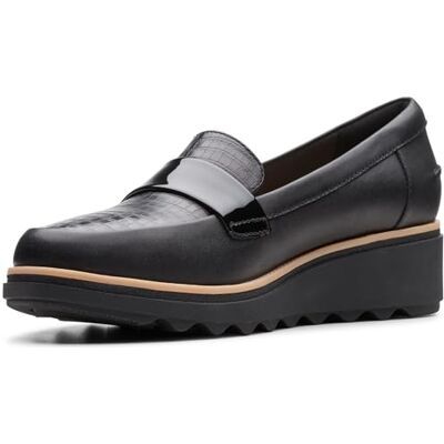 Clarks Sharon Dolly, Mockasiner Kvinnor, Black, 41.5 EU Bred, Svart, 41.5 EU bred Clarks Sharon Dolly, Mockasiner Kvinnor, Black, 41.5 EU Bred, Svart, 41.5 EU bred