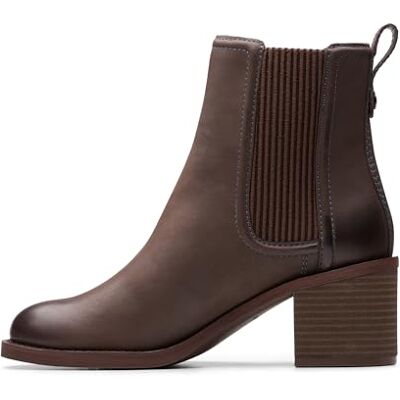 Clarks Chamberly Top Womens Dark Brown Lea, 3.5 Clarks Chamberly Top Womens Dark Brown Lea, 3.5