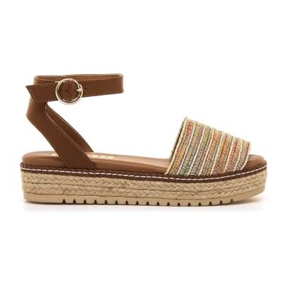 MTNG dam 59617 Espadrille kil sandal, flerfärgad Raffia, 4 UK MTNG dam 59617 Espadrille kil sandal, flerfärgad Raffia, 4 UK