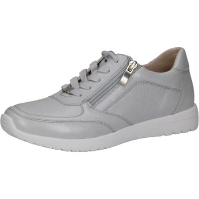CAPRICE Damsneakers, platta av läder med dragkedja, Lt Blue Pe Dee, 39 EU CAPRICE Damsneakers, platta av läder med dragkedja, Lt Blue Pe Dee, 39 EU