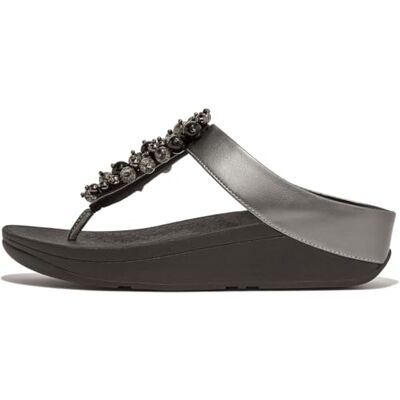 Fitflop dam Fino Bauble-pärla toe-post sandaler sandal, Tenn svart, 41 EU Fitflop dam Fino Bauble-pärla toe-post sandaler sandal, Tenn svart, 41 EU