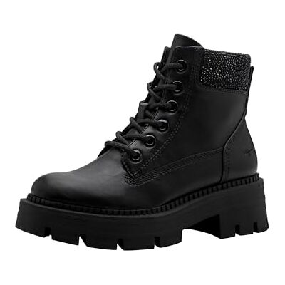 Tamaris dam spets boot platt 1–25921–45 stövletter, svart/glamo, 41 EU, Svart glam, 41 EU Tamaris dam spets boot platt 1–25921–45 stövletter, svart/glamo, 41 EU, Svart glam, 41 EU
