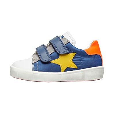 Naturino Annie VL-Sneaker med spegelstjärninsats, Vit blå, 36 EU Naturino Annie VL-Sneaker med spegelstjärninsats, Vit blå, 36 EU