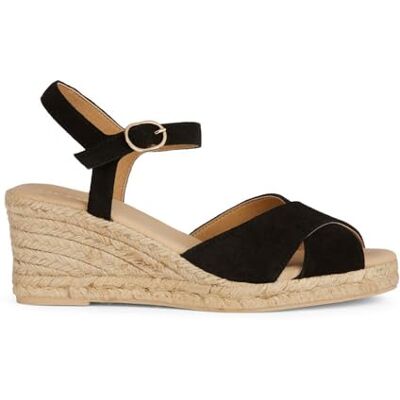 Geox Dam D GELSA Low C Wedge Sandal, svart, 36 EU, svart, 36 EU Geox Dam D GELSA Low C Wedge Sandal, svart, 36 EU, svart, 36 EU
