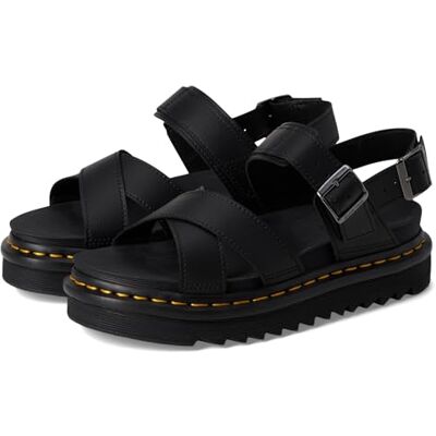 Dr. Martens Plattformssandaler med korsband, tandsula, svart, justerbara spännen, svart, 37 EU Dr. Martens Plattformssandaler med korsband, tandsula, svart, justerbara spännen, svart, 37 EU