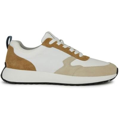 Geox Herr U VOLPIANO A sneakers, LT taupe/vit, 45 EU, Lt taupe vit, 45 EU Geox Herr U VOLPIANO A sneakers, LT taupe/vit, 45 EU, Lt taupe vit, 45 EU