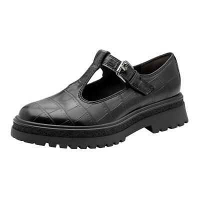 Tamaris dam loafer platt, svart (Black Croco), 37 Tamaris dam loafer platt, svart (Black Croco), 37
