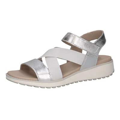 CAPRICE dam 9-28704-44 platta sandaler, silver METAL, 38 EU, Silvermetall, 38 EU CAPRICE dam 9-28704-44 platta sandaler, silver METAL, 38 EU, Silvermetall, 38 EU