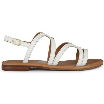Geox Damer D Sozy S Y platt sandal, vit, 36 EU, Vit, 36 EU Geox Damer D Sozy S Y platt sandal, vit, 36 EU, Vit, 36 EU