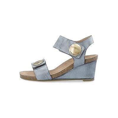 CA'SHOTT A/S dam Casalberta 61201196 velcro Button Sandal New West Veg. Tanned Leather kilsandal, Blå skugga, 39 EU CA'SHOTT A/S dam Casalberta 61201196 velcro Button Sandal New West Veg. Tanned Leather kilsandal, Blå skugga, 39 EU