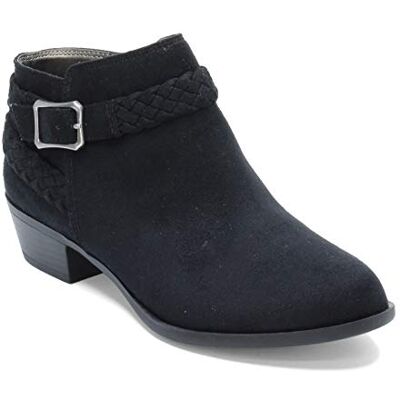LifeStride Adriana Ankle Bootie ankelstövlar dam, Svart mikro 36 EU LifeStride Adriana Ankle Bootie ankelstövlar dam, Svart mikro 36 EU