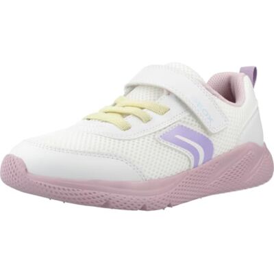 Geox J Sprintye Girl B, gymnastikskor, vit och rosa, 39 EU Geox J Sprintye Girl B, gymnastikskor, vit och rosa, 39 EU