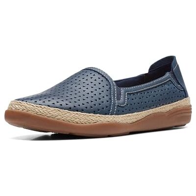 Clarks Elaina Rubintofflor för kvinnor, marinblått läder, 36,5 EU, Marinblått läder, 36.5 EU Clarks Elaina Rubintofflor för kvinnor, marinblått läder, 36,5 EU, Marinblått läder, 36.5 EU