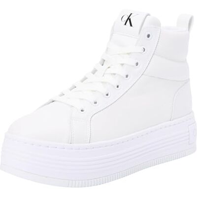 Calvin jeans kvinnors Bold PLATF MID OH MG LTH YW0YW01583 sneakers, vit (trippel ljus vit), 38 EU, Vit trippel ljus vit, 39 EU Calvin jeans kvinnors Bold PLATF MID OH MG LTH YW0YW01583 sneakers, vit (trippel ljus vit), 38 EU, Vit trippel ljus vit, 39 EU