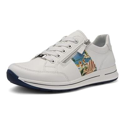 ARA dam Osaka sneakers, vit, tryck Amalfi, 37 EU bred ARA dam Osaka sneakers, vit, tryck Amalfi, 37 EU bred