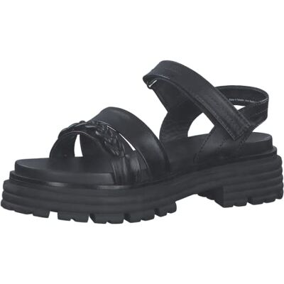 MARCO TOZZI Dam 2-2-28709-20 sandal, svart, 38 EU MARCO TOZZI Dam 2-2-28709-20 sandal, svart, 38 EU