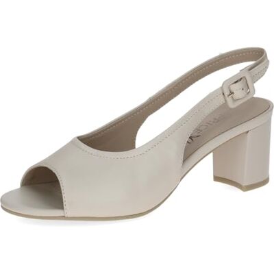 CAPRICE dam 9-28307-46 sandal med klack, Cream Perlato, 37,5 EU CAPRICE dam 9-28307-46 sandal med klack, Cream Perlato, 37,5 EU