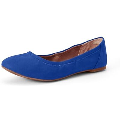 Amazon Essentials kvinnors Belice Slip On Ballet Flat, Mörkblå, 36 EU Amazon Essentials kvinnors Belice Slip On Ballet Flat, Mörkblå, 36 EU