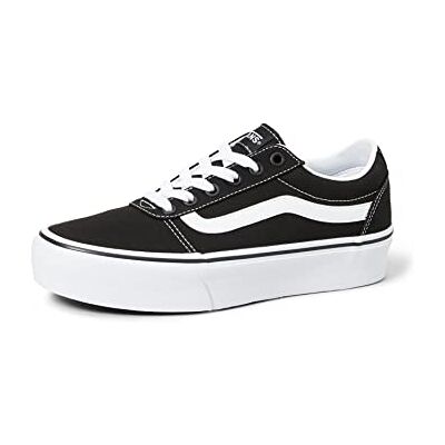 Vans Ward Platform sneakers, lappverk ljusblå, 36 EU, Canvas svart vit, 42.5 EU Vans Ward Platform sneakers, lappverk ljusblå, 36 EU, Canvas svart vit, 42.5 EU