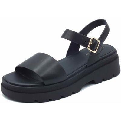 Geox Dam D ADACTER S D platt sandal, svart, 36 EU, svart, 36 EU Geox Dam D ADACTER S D platt sandal, svart, 36 EU, svart, 36 EU