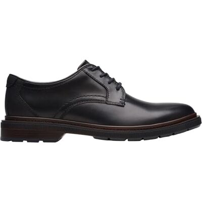 Clarks Burchill Derby- för män, Svart läder, 41 EU Clarks Burchill Derby- för män, Svart läder, 41 EU