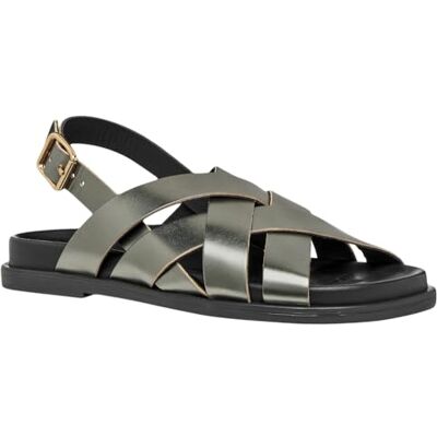 Geox Dam D ADELASH A platt sandal, oliv, 37 EU Geox Dam D ADELASH A platt sandal, oliv, 37 EU