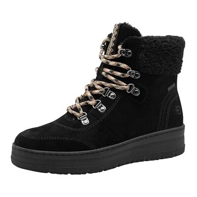 Tamaris dam komfort WL Lace Boot Duo-tex snöstövlar, svart, 36 EU, svart, 36 EU Tamaris dam komfort WL Lace Boot Duo-tex snöstövlar, svart, 36 EU, svart, 36 EU