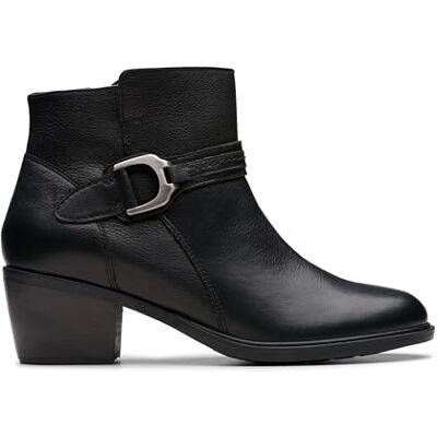 Clarks Neva Buckle Womens Black Leather, 5 Clarks Neva Buckle Womens Black Leather, 5