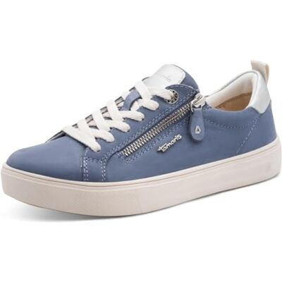 Tamaris Comfort platt med dragkedja fritid sneakers, denim nubuc, 36 EU, denim nubuc, 36 EU Tamaris Comfort platt med dragkedja fritid sneakers, denim nubuc, 36 EU, denim nubuc, 36 EU