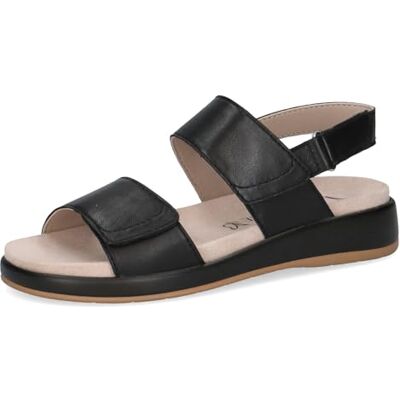 CAPRICE Damer 9-28207-44 platta sandaler, svart Nappa, 38 EU CAPRICE Damer 9-28207-44 platta sandaler, svart Nappa, 38 EU