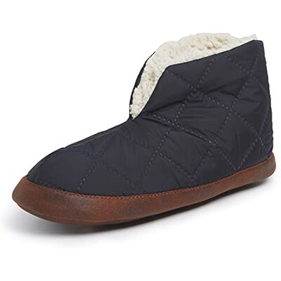 Dearfoams Herr original nylon varm upp skoj, Svart Svart nylon Medium Dearfoams Herr original nylon varm upp skoj, Svart Svart nylon Medium