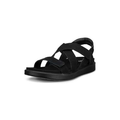 ECCO Dam mjuk sandal korsrem, svart, 8.5 UK ECCO Dam mjuk sandal korsrem, svart, 8.5 UK