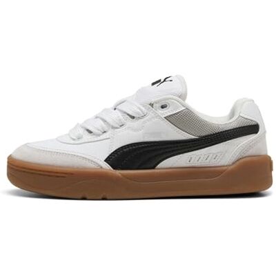 PUMA Unisex Kid's Park Lifestyle Sk8 Jr Sneaker, vit svart fjäder grå, 5 UK PUMA Unisex Kid's Park Lifestyle Sk8 Jr Sneaker, vit svart fjäder grå, 5 UK