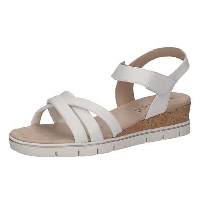 CAPRICE Damer 9-28709-42 kilsandal, Vit Nappa, 38 EU CAPRICE Damer 9-28709-42 kilsandal, Vit Nappa, 38 EU