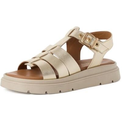 Tamaris damsandal med kilklack metallic (LIGHT GOLD), 40 Tamaris damsandal med kilklack metallic (LIGHT GOLD), 40