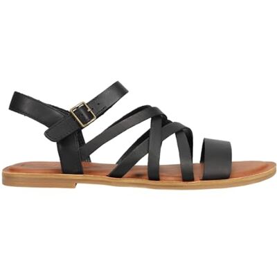TOMS Sephina platt sandal för kvinnor, Svart, 39 EU TOMS Sephina platt sandal för kvinnor, Svart, 39 EU
