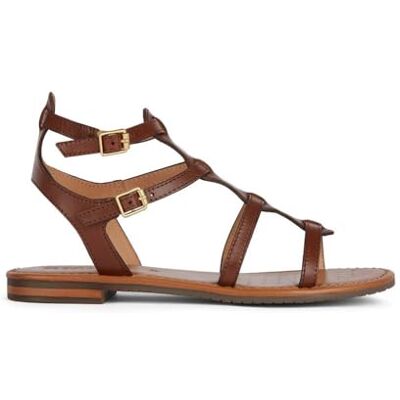Geox Damer D Sozy S B platt sandal, brun, 41 EU, BRUN, 41 EU Geox Damer D Sozy S B platt sandal, brun, 41 EU, BRUN, 41 EU