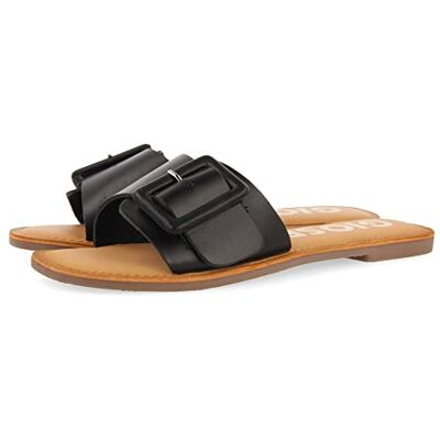 GIOSEPPO Welda Flat Sandal för kvinnor, Svart, 2 UK GIOSEPPO Welda Flat Sandal för kvinnor, Svart, 2 UK