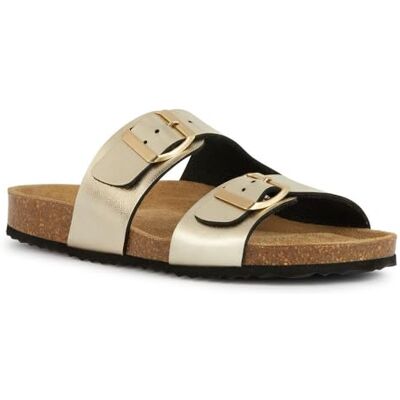 Geox Damer D BRIONIA L platt sandal, LT Gold, 36 EU, Guldpläterat guld, 36 EU Geox Damer D BRIONIA L platt sandal, LT Gold, 36 EU, Guldpläterat guld, 36 EU