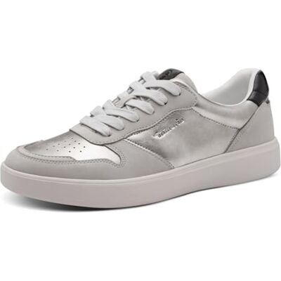 Tamaris dam snörning vegan, Silver kam, 38 EU Tamaris dam snörning vegan, Silver kam, 38 EU