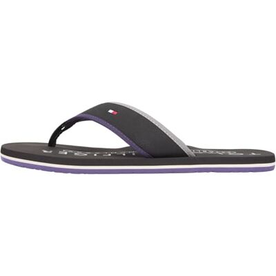 Tommy Hilfiger herr HILFIGER TUMBLE BEACH SANDAL FM0FM05710 Flip Flops, SVART (Svart), 42, Svart, 42 EU Tommy Hilfiger herr HILFIGER TUMBLE BEACH SANDAL FM0FM05710 Flip Flops, SVART (Svart), 42, Svart, 42 EU