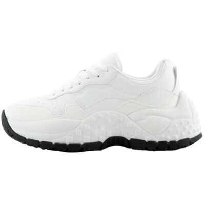 Giorgio Armani dam Vedder, subtle logo sneakers, optisk vit, 41 EU, Optisk vit, 41 EU Giorgio Armani dam Vedder, subtle logo sneakers, optisk vit, 41 EU, Optisk vit, 41 EU