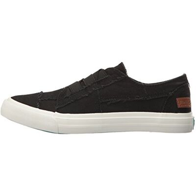 Blowfish Malibu kvinnors Marley Sneaker, Svart färg tvättad duk, 38.5 EU Blowfish Malibu kvinnors Marley Sneaker, Svart färg tvättad duk, 38.5 EU