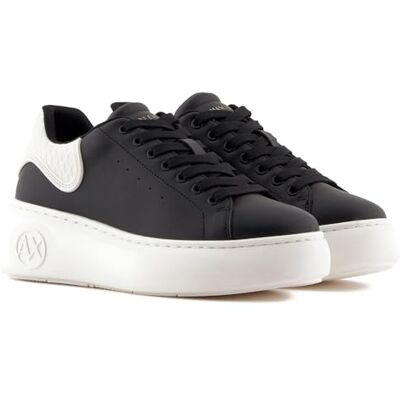 Giorgio Armani Female Super, hög sula sneakers svart 39 Giorgio Armani Female Super, hög sula sneakers svart 39